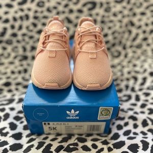 Adidas Little Girls IcePink Slip or Tie-On Sneakers